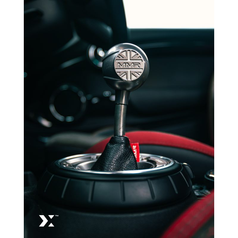 MMR Black Short Shifter Grey Stitch MINI F5x MMR14-1403-BL-G - MMR14-1403-BL-G - MMR14-1403-BL-G - 3666618839882