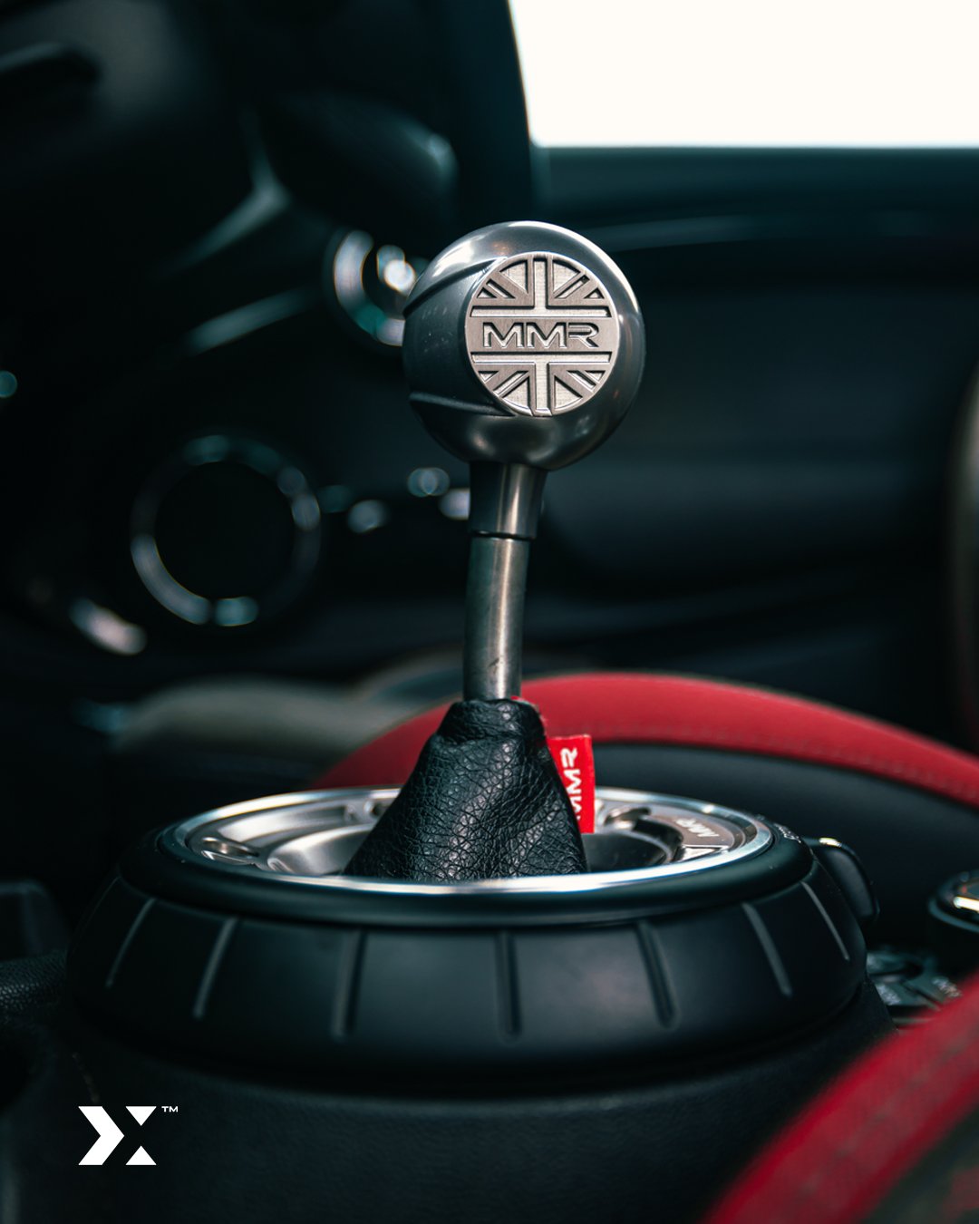 MMR Black Short Shifter Grey Stitch MINI F5x MMR14-1403-BL-G - MMR14-1403-BL-G - MMR14-1403-BL-G - 3666618839882