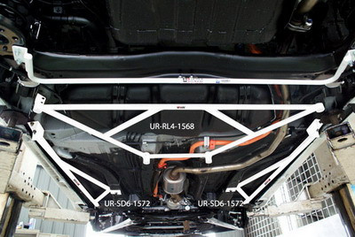 ULTRA RACING Rear lower anti-roll bar 4 points Honda CRZ 10+ - U-219026-X - UR-RL4-1568 - 3666618716640