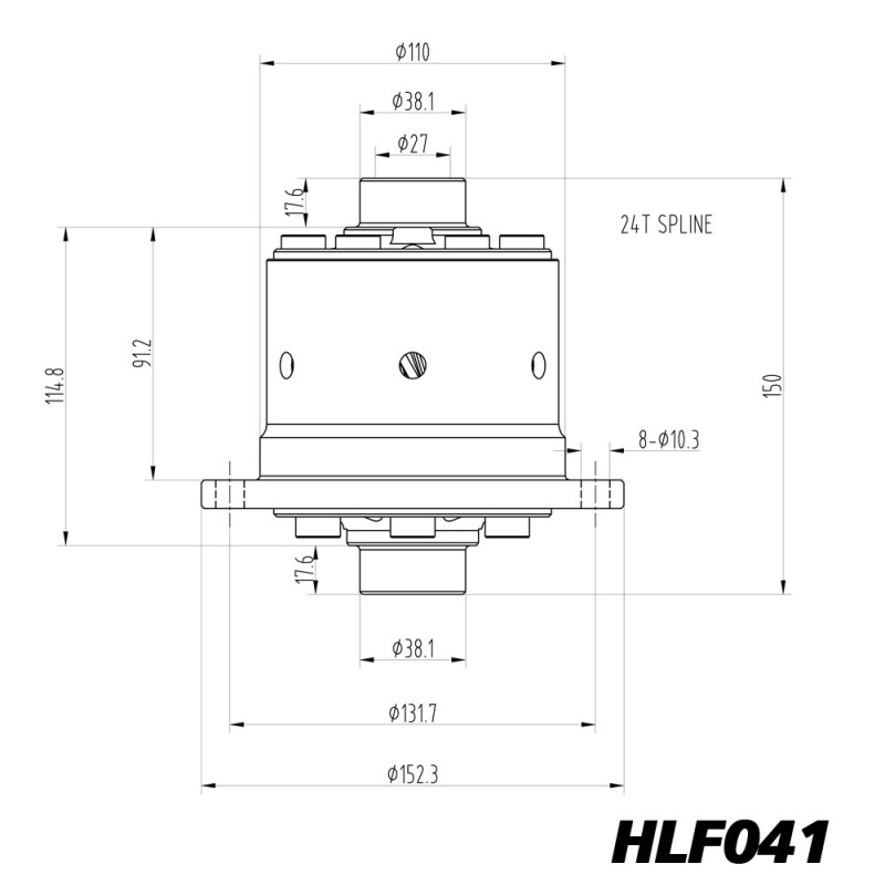 Differential mit begrenztem schlupf Blackline Opel Manta Ascona GT RA18 – HLF041 - BR-AB-O01 - HLF041 - 3661768024980