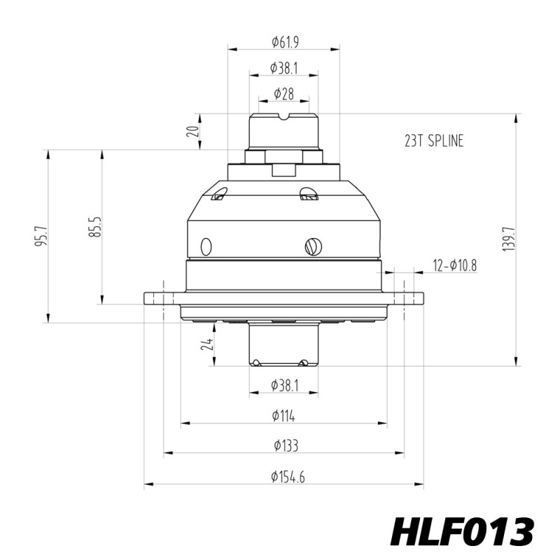 Differenziale a slittamento limitato Blackline Ford Fiesta Focus Escort BC IB5 - HLF013 - BR-AB-F02 - HLF013 - 3661768024867