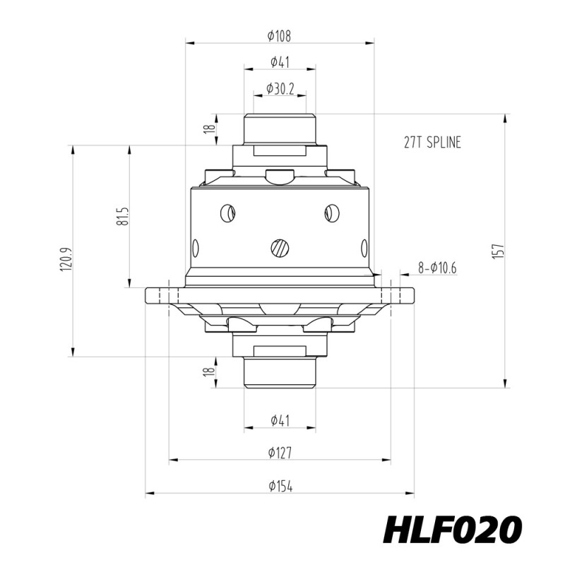 Differenziale a slittamento limitato Blackline BMW E46 E81 E82 E87 E90 168L - HLF020 - BR-AB-B01 - HLF020 - 3661768024799