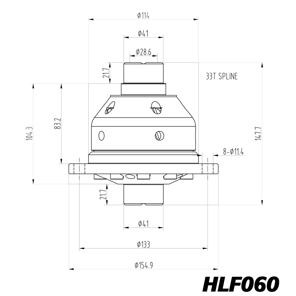 Differential mit begrenztem schlupf Blackline für Volkswagen Golf, Corrado, Jetta und Vento 02A – HLF060 - BR-AB-VW01 - HLF060 - 3661768025093
