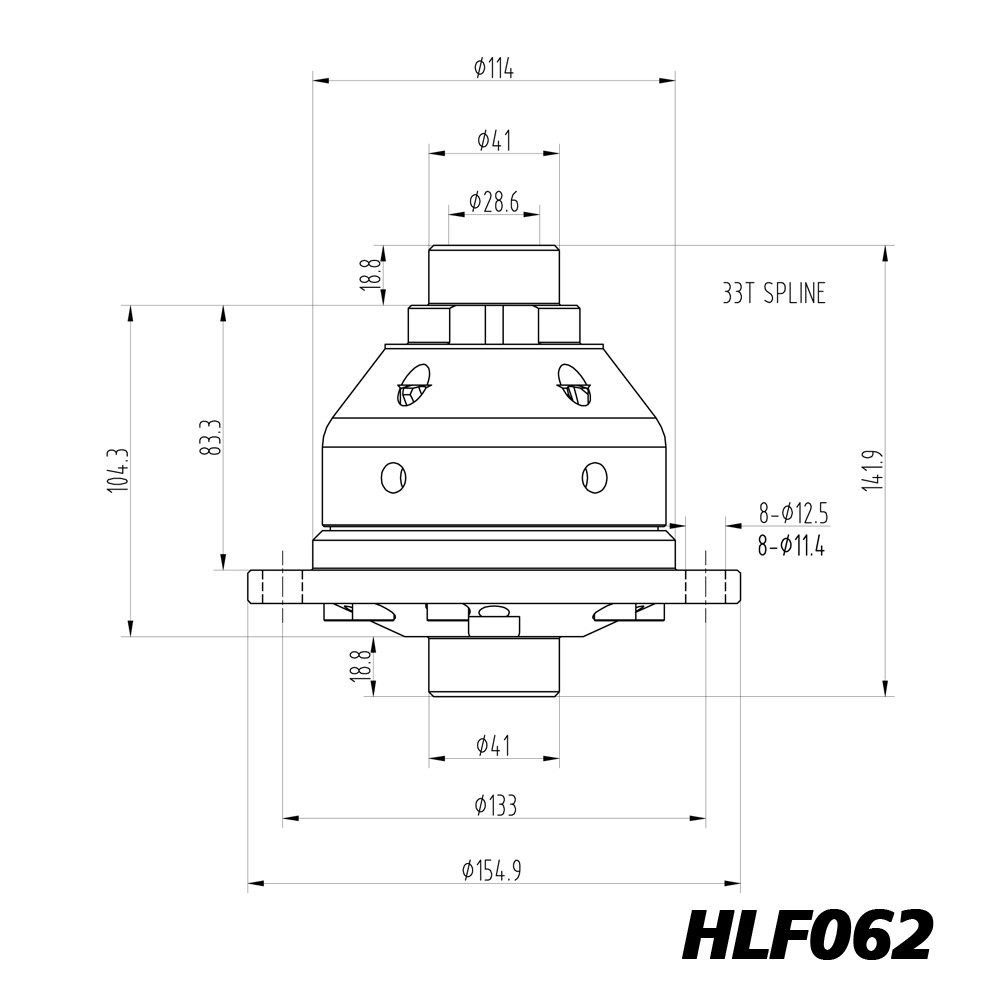 Differenziale a slittamento limitato Blackline VW Golf Beetle Jetta Vento 02J - HLF062 - BR-AB-VW03 - HLF062 - 3661768025123