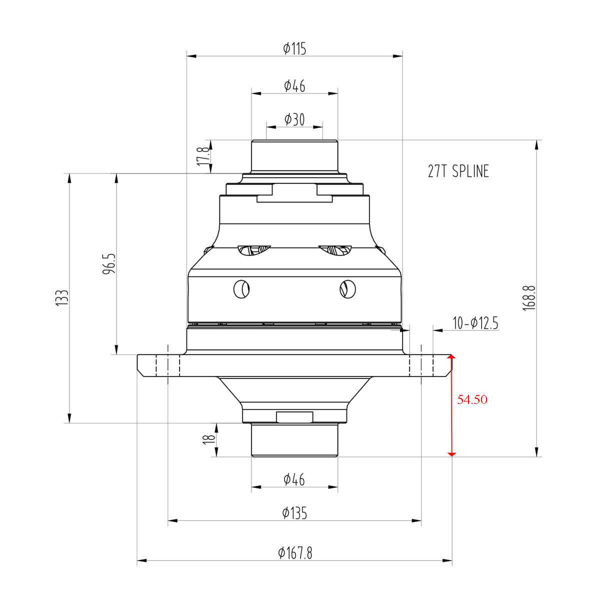 Différentiel autobloquant Blackline BMW E39 E46 E60 E90 E92 188L - HLF023 - BR-AB-B04 - HLF023 - 3661768024829