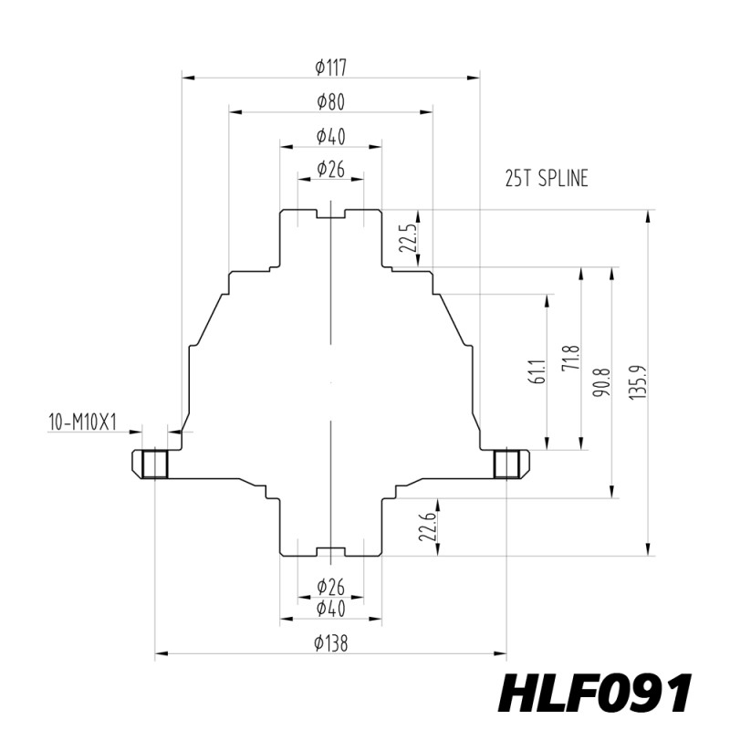 Differenziale a slittamento limitato Blackline Honda Jazz GK5 1.5 i-VTEC - HLF091 - BR-AB-H05 - HLF091 - 3666618037868