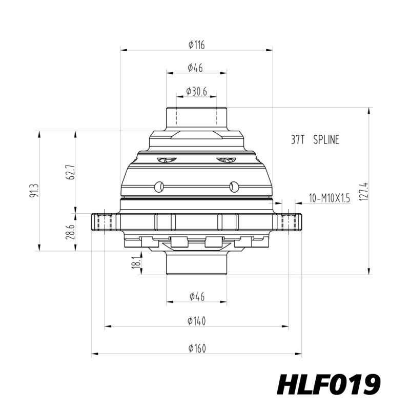 Differenziale a slittamento limitato Blackline MINI F54 F55 F56 Cooper S Getrag - HLF019 - BR-AB-B06 - HLF019 - 3666618529844