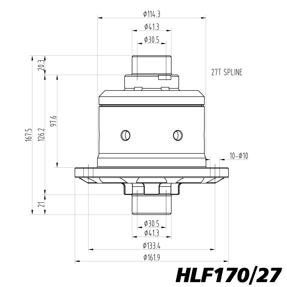Differenziale a slittamento limitato Blackline Volvo 140 240 740 940 - HLF170/27 - BR-AB-VO01 - HLF170/27 - 3661768025079
