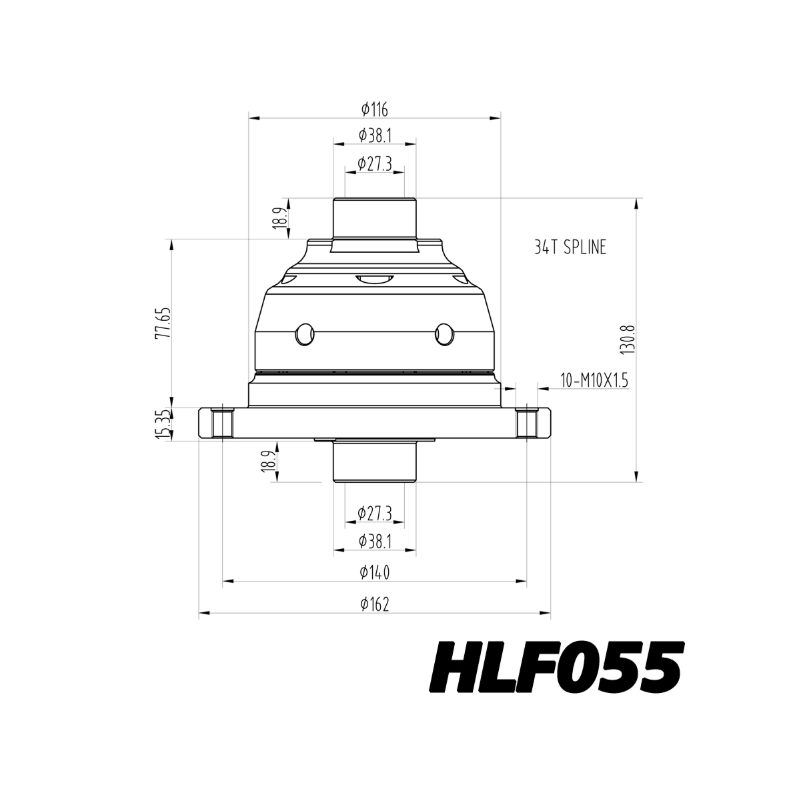 Differenziale a slittamento limitato Blackline Renault Clio 4 RS 200 Trophy 220 EDC - HLF055 - BR-AB-R03 - HLF055 - 3666618795119