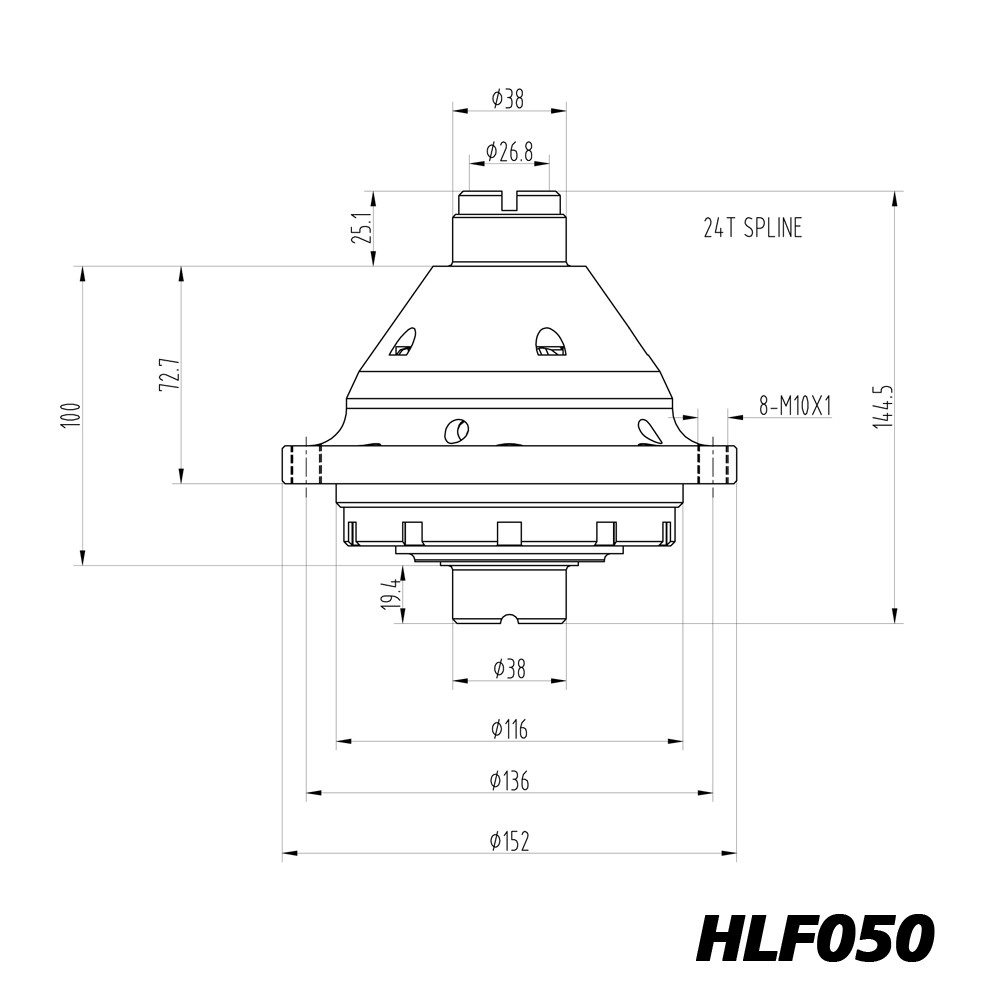 Peugeot Citroën Blackline limited slip differential for BE1, BE3, BE4, and BE4R transmissions - HLF050 - QDF3H - BR-AB-P01 - HLF050 - 3661768025000