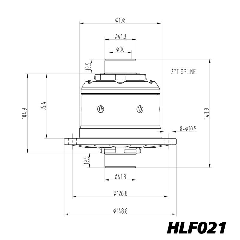 Differenziale a slittamento limitato Blackline BMW E21 E30 E36 X5 E53 X3 E83 Z3 168 - HLF021 - BR-AB-B02 - HLF021 - 3661768024805