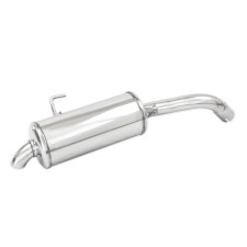 Inoxcar Sport Muffler for Renault Clio 2 RS 172 ch 2000-2001, Hidden Outlet