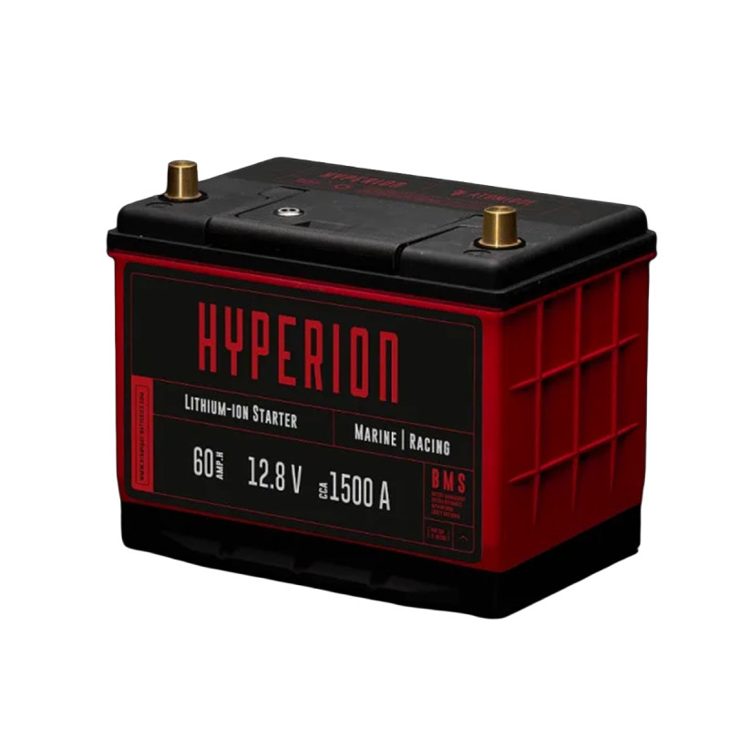 Atomique Batteries Hyperion 60 Lithium-ion LiFePO4 12V high-performance 60Ah lithium battery - ATBAT-HYP60 - AB-HYP60 - 3770011694006