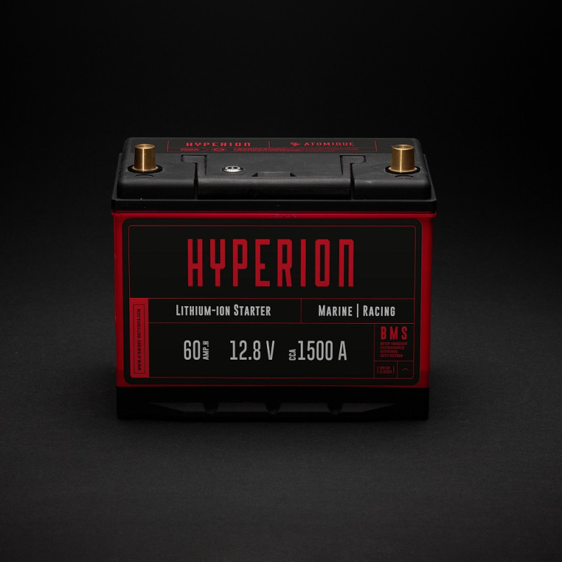 Lithium Atomic Batteries Hyperion 60 Lithium-Ionen LiFePO4 12V Hochleistungsbatterien 60Ah - ATBAT-HYP60 - AB-HYP60 - 3770011694006