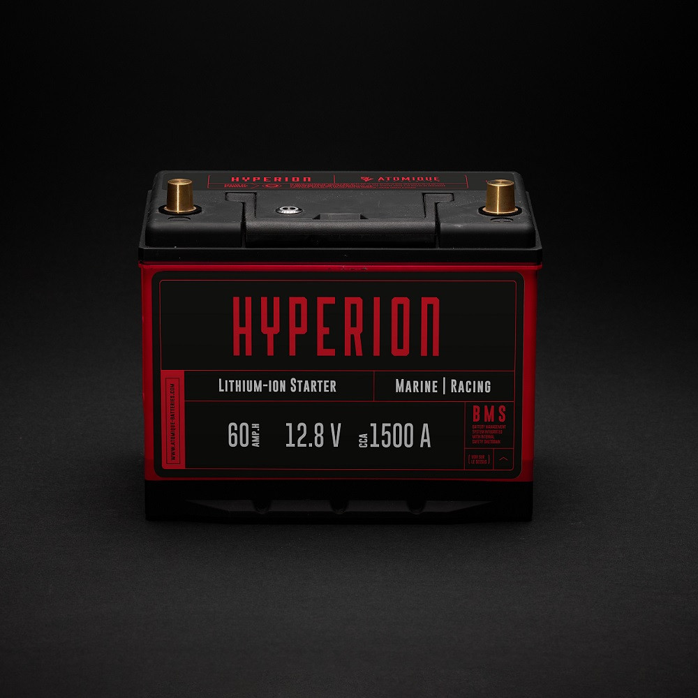 Lithium Atomic Batteries Hyperion 60 Lithium-Ionen LiFePO4 12V Hochleistungsbatterien 60Ah - ATBAT-HYP60 - AB-HYP60 - 3770011694006