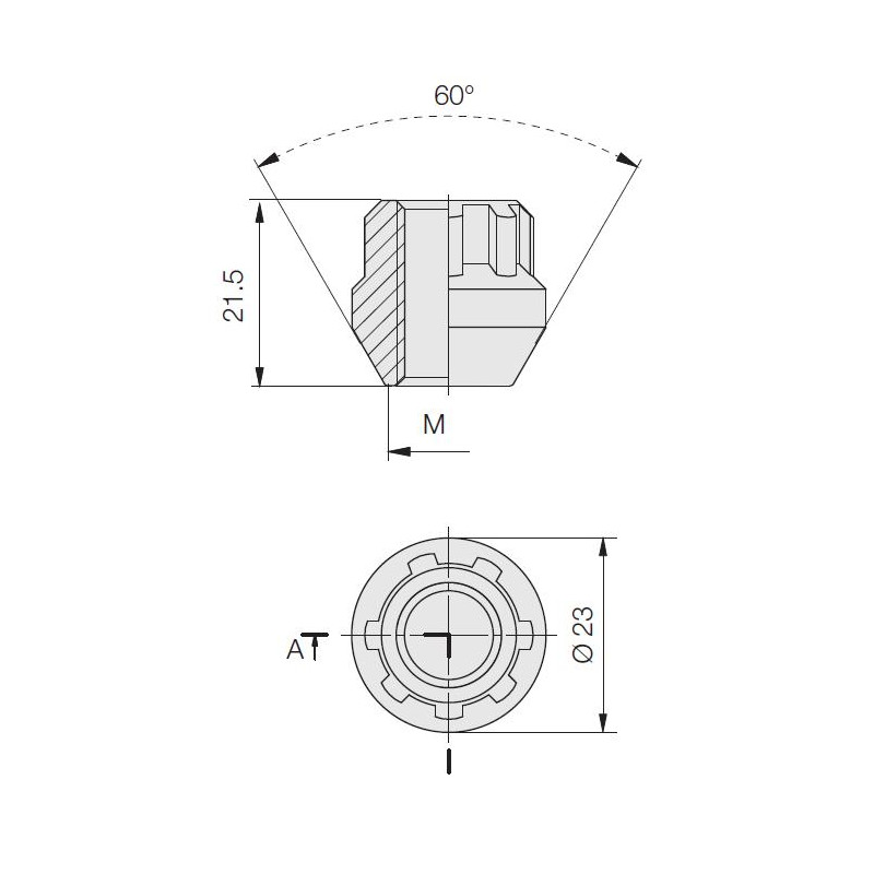 Set of 4 60° open-end wheel locks - DM-IGARD-EC.14X150 - 3666618797458