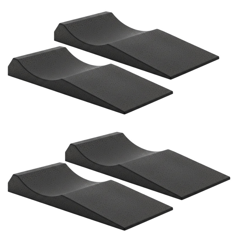 BG Racing BG6508 Anti-Deformation Tire Chocks, Set of 4 - BG-6508 - BG6508 - 5061105390583