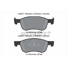 Street+ Pagid brake pads T8234