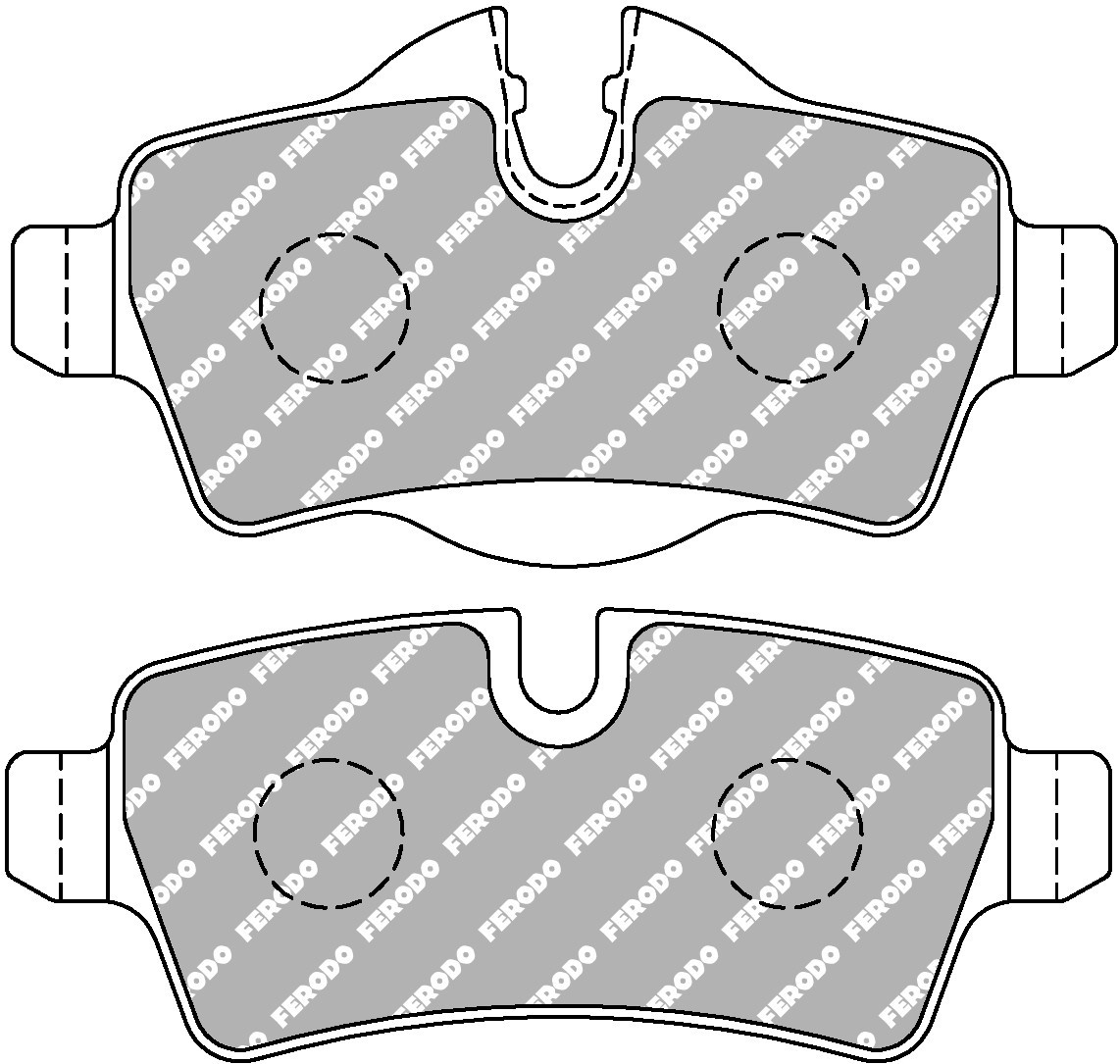 FERODO DS 1.11 Rear Brake Pads for MINI R55-R59 - F-CP1975W - FCP1975W - 3661768753750