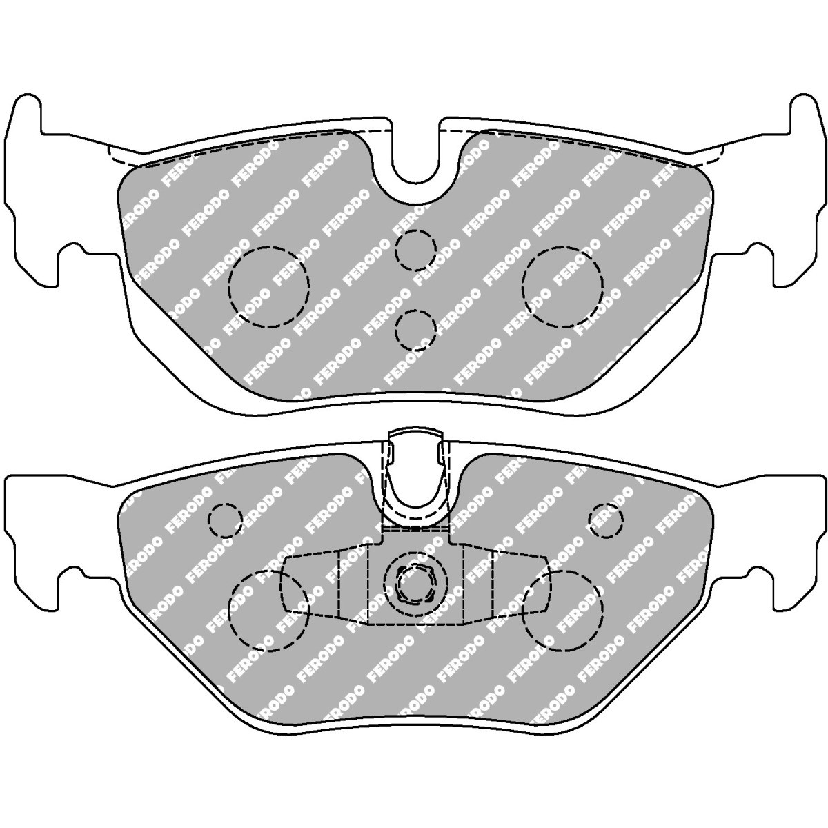Bremsbeläge FERODO DS UNO hinten BMW E87E/90/E91/E92 - F-CP1807Z - FCP1807Z - 3661768788110