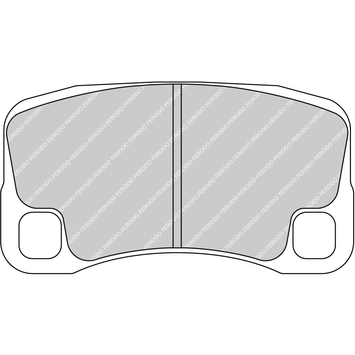 Bremsbeläge FERODO DS2500 hinten PORSCHE 911 997 - F-RP3143H - FRP3143H - 3661768792636