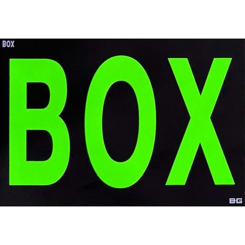 Symbole BOX BG Racing Panneau de Stand 255 x 178 mm - BG-R262-BOX.O - BGR262O-BOX
