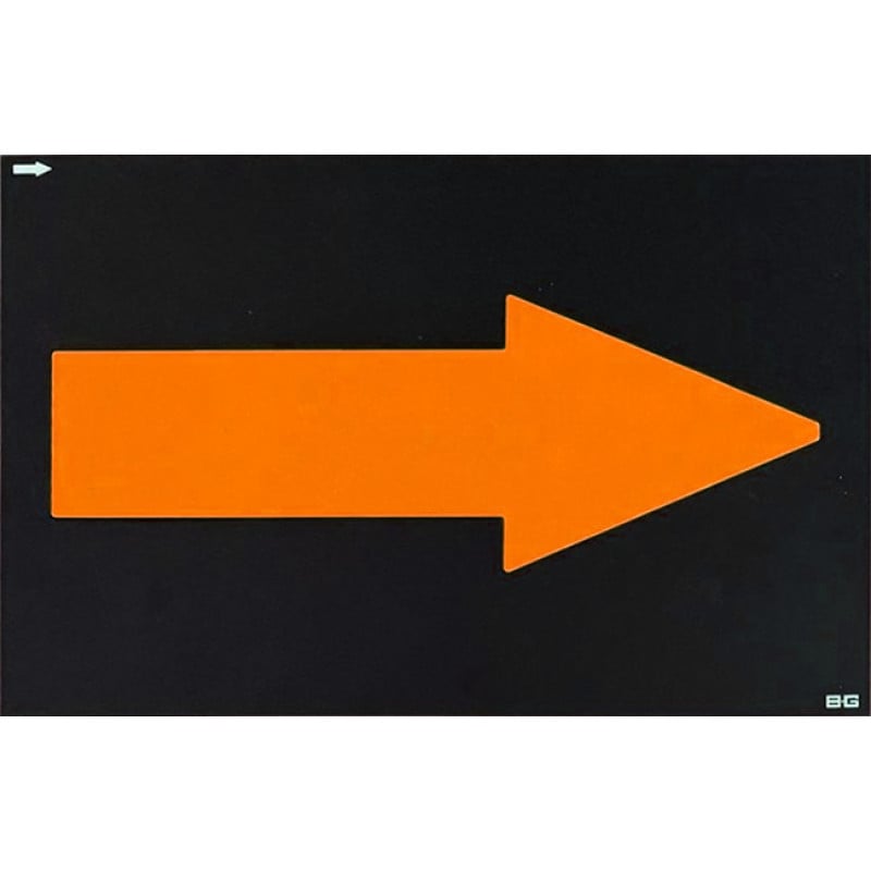 BG Racing Stand Sign Arrow 337 x 240 mm - BG-R252-AR.BL - BGR252-AR