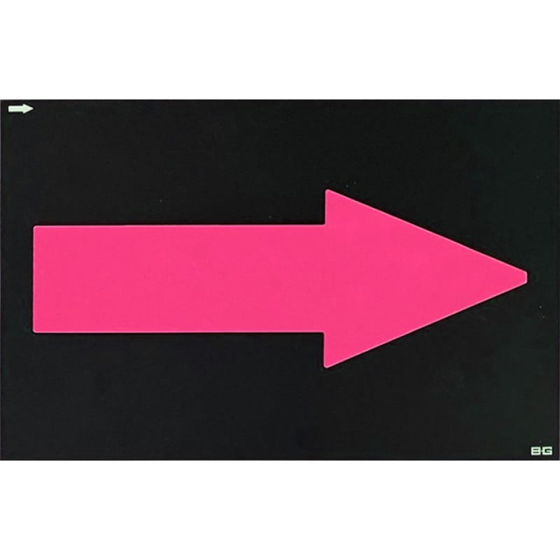 Flèche Panneau de Stand BG Racing Standard 255 x 178 mm - BG-R262G-AR.BL - BGR262-AR