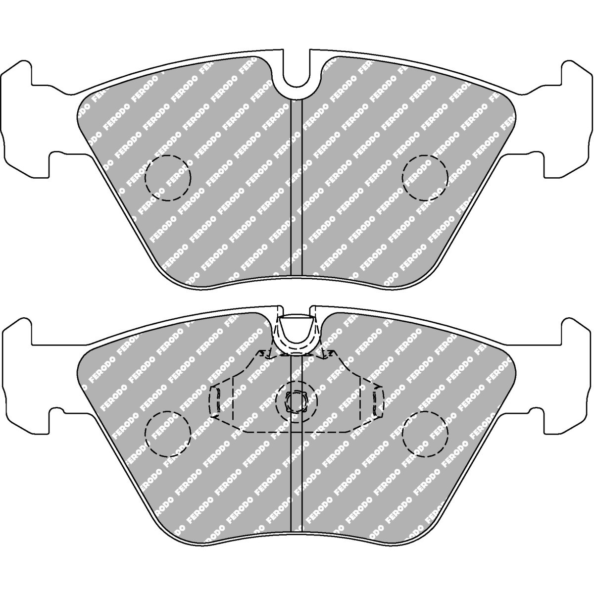 Plaquettes FERODO DS3.12 FCP1073G - F-CP1073G - FCP1073G - 3666618076034