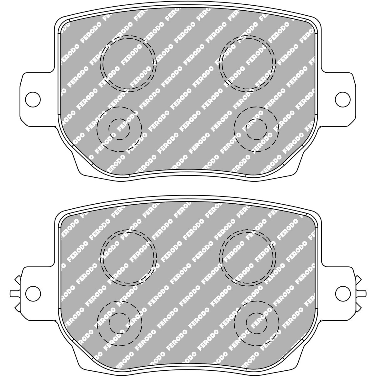 FERODO DS2500 FRP3162H Brake Pads - F-RP3162H - FRP3162H - 3666618076058