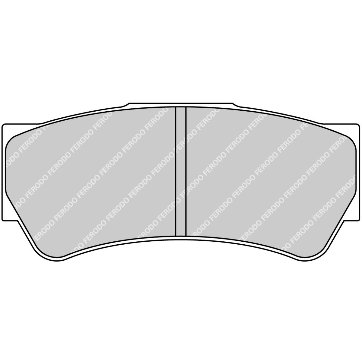 Plaquettes FERODO DS2500 FRP3103H - F-RP3103H - FRP3103H - 3666618076102