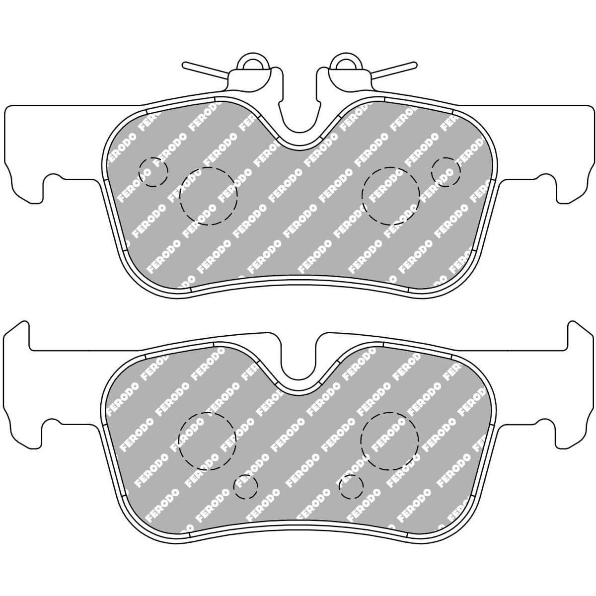 Plättchen FERODO DS2500 FCP4954H - F-CP4954H - FCP4954H - 3666618076171