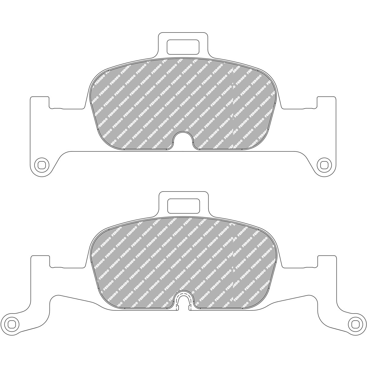 Plättchen FERODO DS2500 FCP4616H - F-CP4616H - FCP4616H - 3666618076195