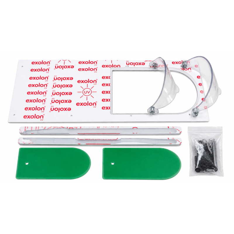 Belüftungsklappen für Makrolon Exolon Racing Window 2T6+D - RW-2T6-D - 2T6+D - 3666618796208