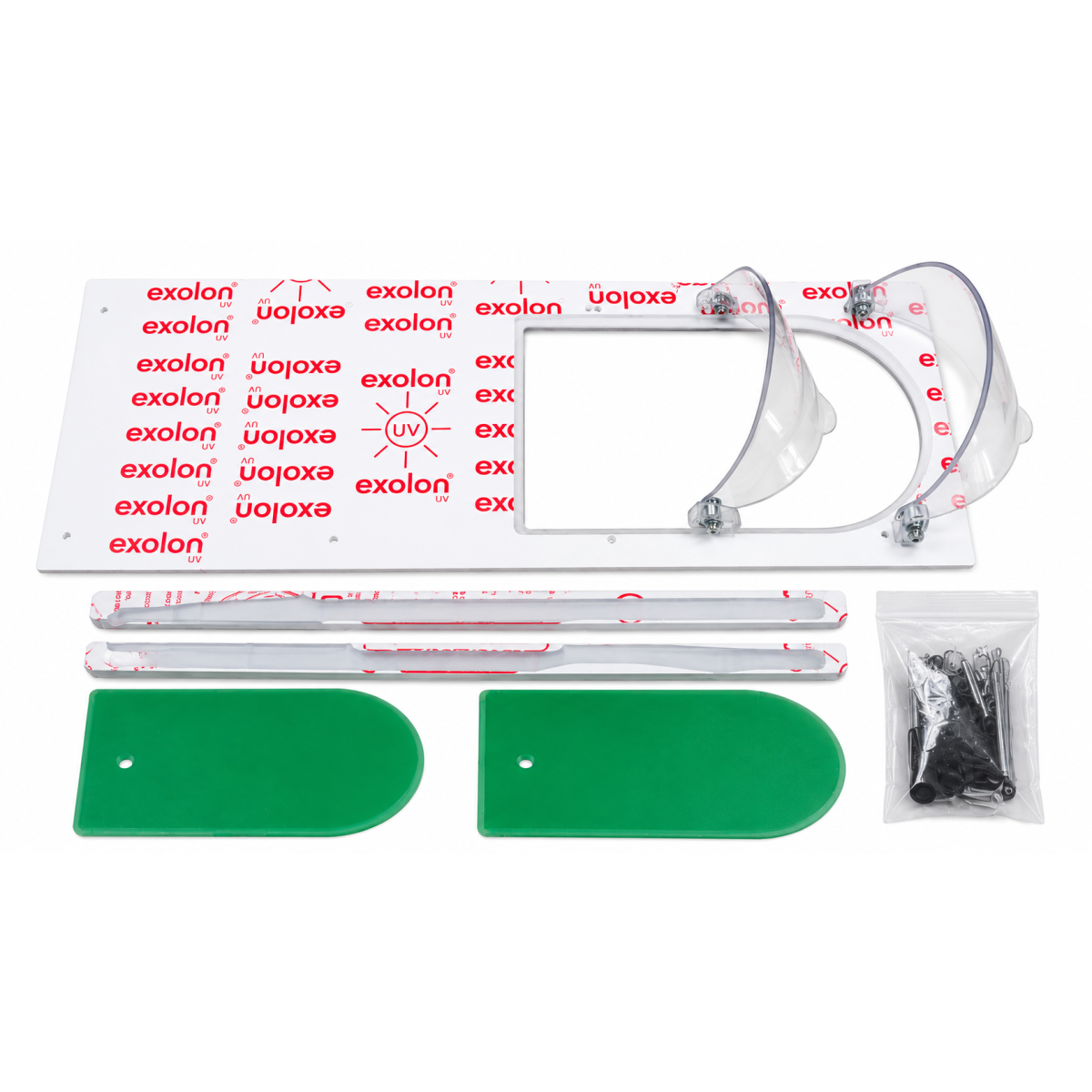 Belüftungsklappen für Makrolon Exolon Racing Window 2T6+D - RW-2T6-D - 2T6+D - 3666618796208