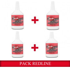 Pack 4 bidons huile boîte de vitesses Red Line Heavy Shockproof 3,8 L