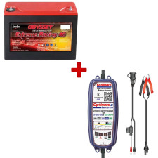 Odyssey Extreme Racing 40 Battery Pack + Optimate 2 Duo Battery Charger