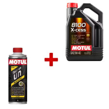 MOTUL-TÜV-Paket: Motoröl 8100 X-CESS 5W40 und Diesel-Reiniger „Alles in einem“