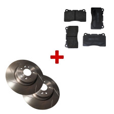 Front Disk Brake Kit + Brake Pads for Renault Megane 3 RS