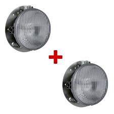 Pack Optiques Anti-Brouillard Rotule pour Rampe 183 mm - Ampoules H3