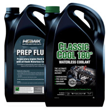 Pacchetto preparazione cambio olio + fluido di raffreddamento Evans Classic Cool 5L