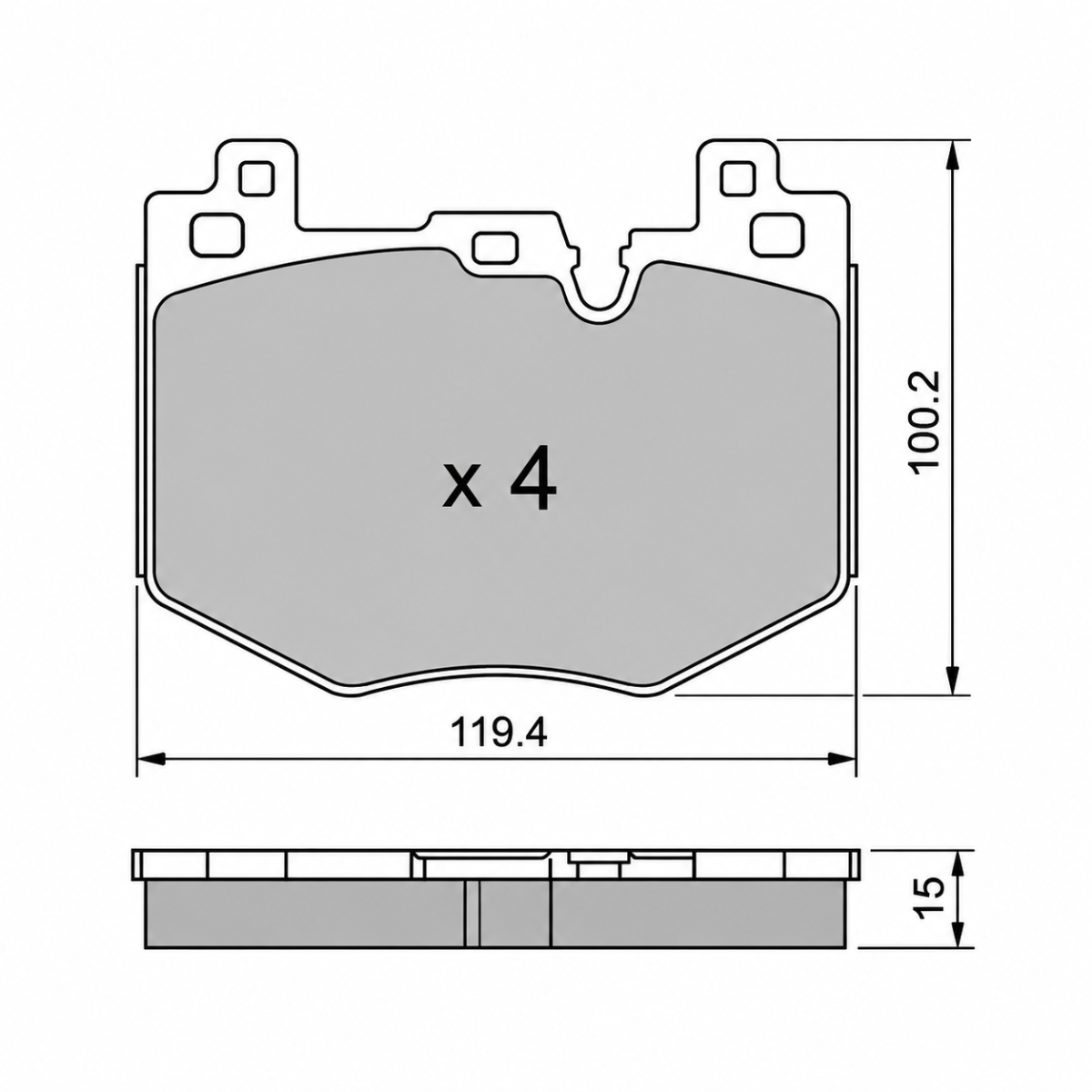 Plaquettes Frein GT2i Club BMW M135 xDrive F70 Avant - GT-PC14250 - 8032747510483