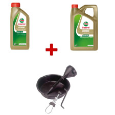 Kit cambio olio Castrol Supercar 10W60 da 5 L + accessori per una manutenzione ottimale del motore