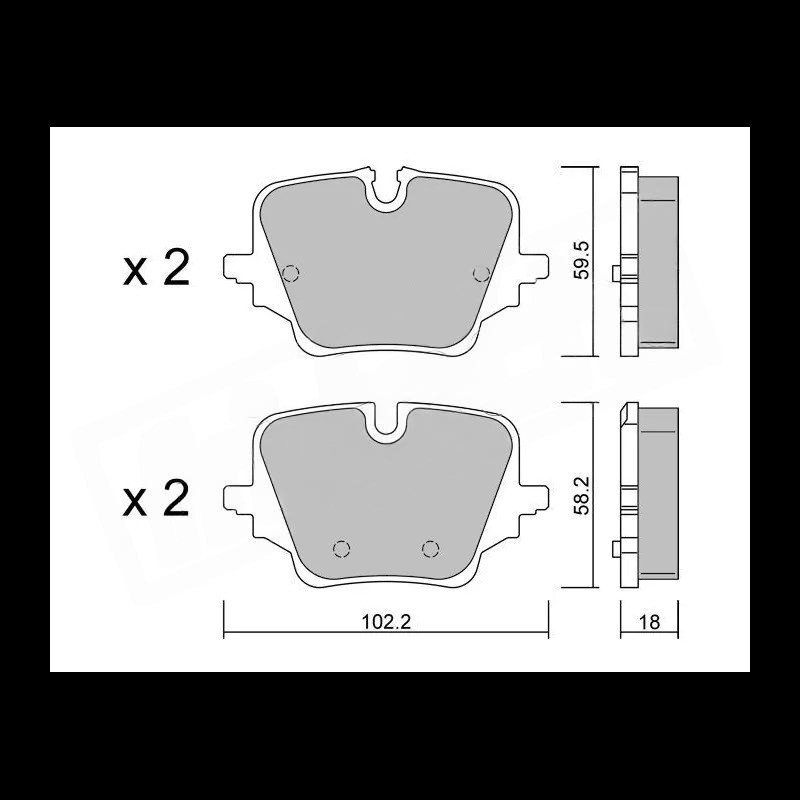 Bremsbeläge GT2i Club für BMW M135 xDrive F70 (hinten) - GT-PC14260 - 8032747510490