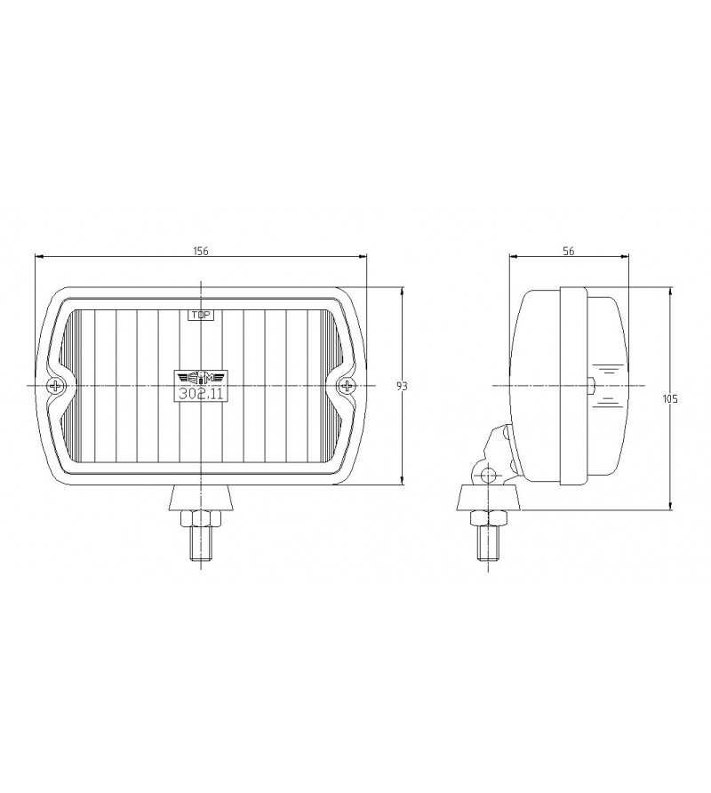 SIM High-Beam Headlight for Peugeot 205 GTI, 106 XSI, 306, and ZX Volcane - SIM-3211 - 3211.0000000 - 3666618848396