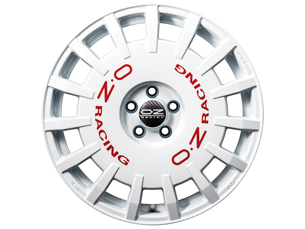 OZ RALLY RACING Aluminum Rim 8x17 ET35 Race White 5X100 - OZ-W01A33001-BL - W01A33001 33 - 3666618848525