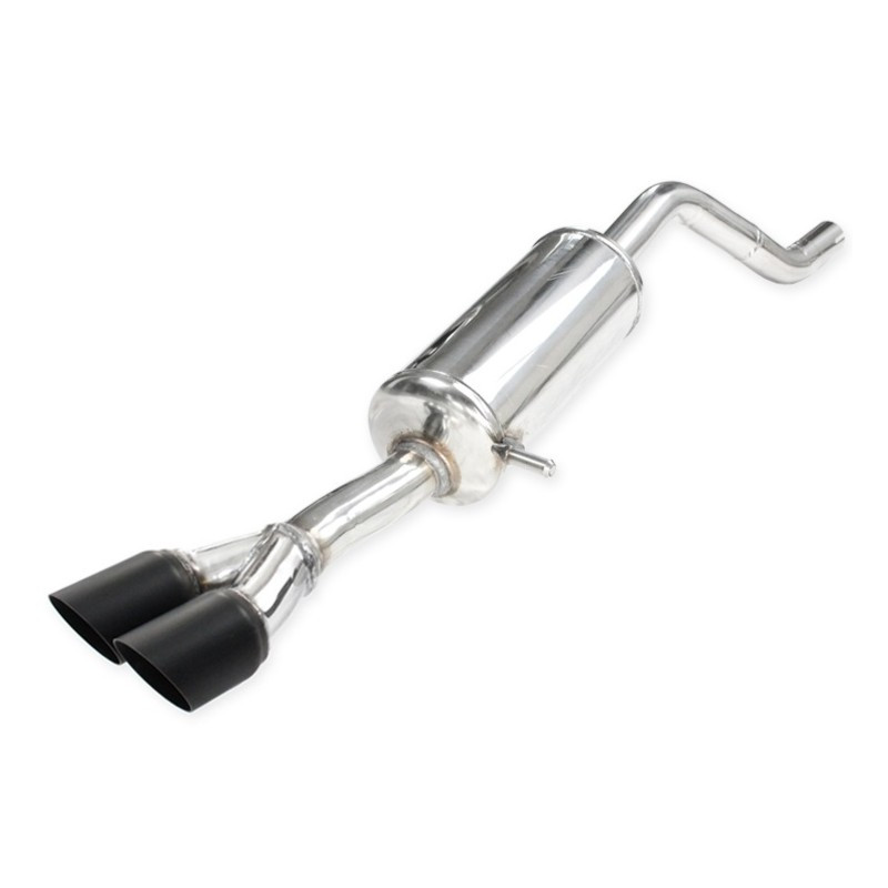 INOXCAR 2x80 Black Rear Muffler - Alfa Romeo Junior - ALJUN.01.80CBLACK - IC-ALJUN0180CBLK - ALJUN.01.80CBLACK - 3666618799735