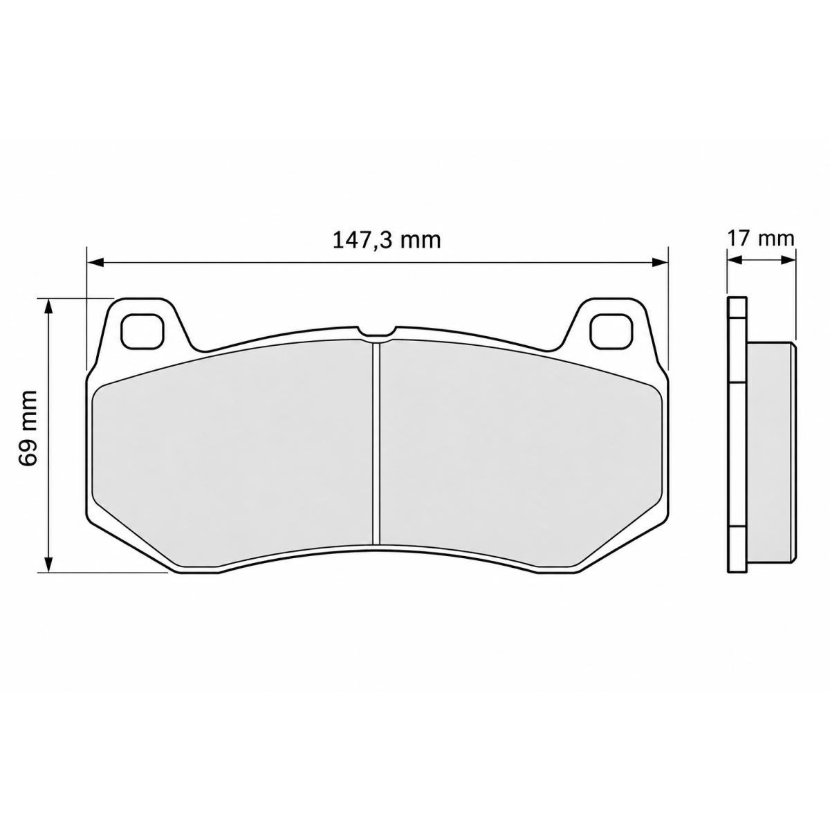 Bremsbeläge CL Brakes RC6 Tarox B32 SP0239 5015W58T17RC6 - CL-5015W58T17RC6 - 5015W58T17 RC6 - 3661768202425