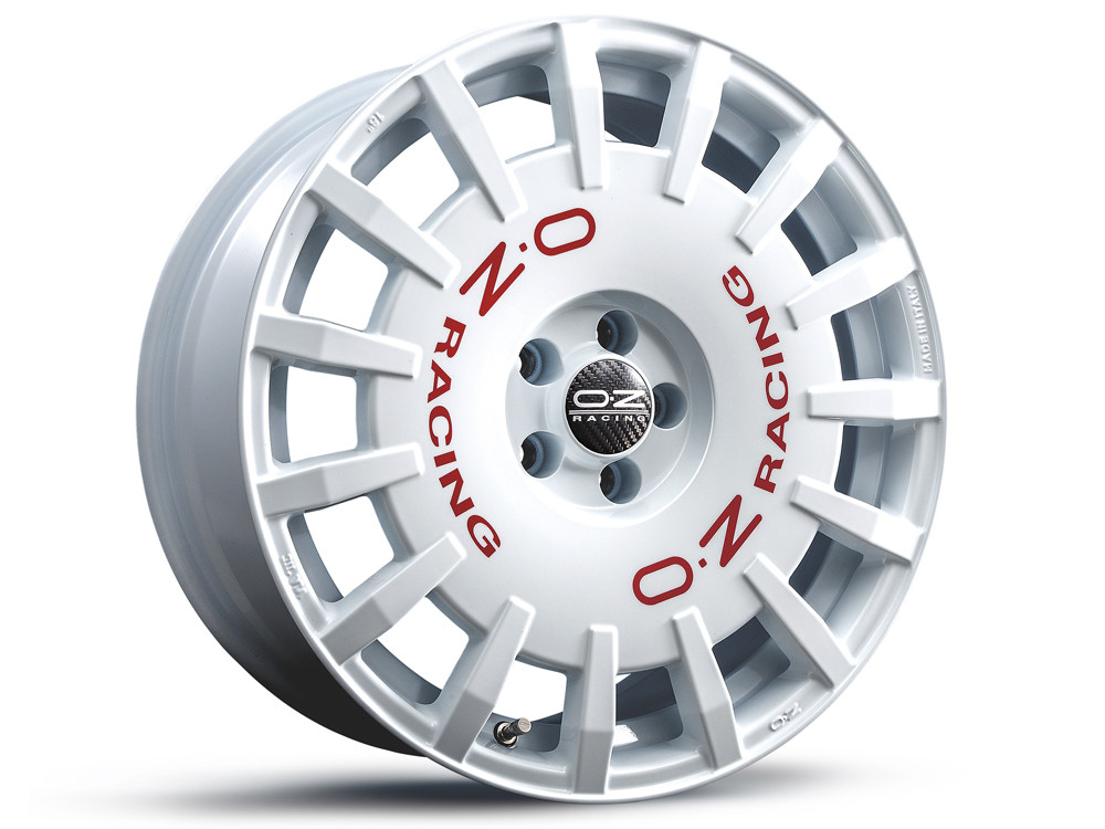 Cerchio OZ RALLY RACING in lega 8x17 ET35 Bianco Race 5X100 - OZ-W01A33001-BL - W01A33001 33 - 3666618848525