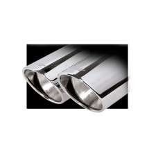 Inoxcar 2x80 X-Race Chrome Exhaust Outlet length 230mm